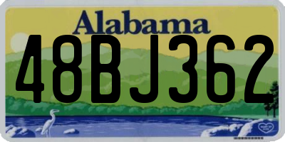 AL license plate 48BJ362
