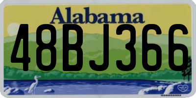 AL license plate 48BJ366