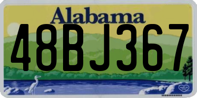 AL license plate 48BJ367