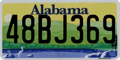 AL license plate 48BJ369