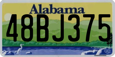 AL license plate 48BJ375