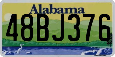 AL license plate 48BJ376