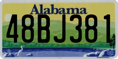 AL license plate 48BJ381