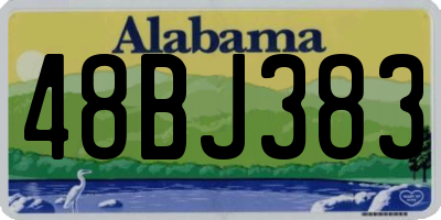 AL license plate 48BJ383