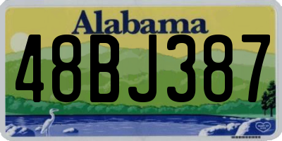 AL license plate 48BJ387