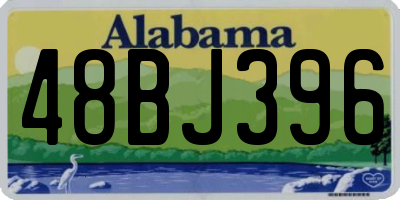 AL license plate 48BJ396