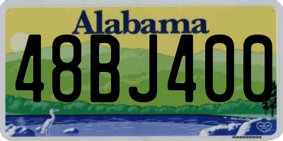 AL license plate 48BJ400