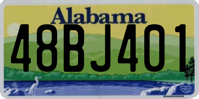 AL license plate 48BJ401