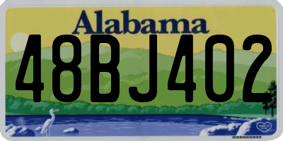 AL license plate 48BJ402