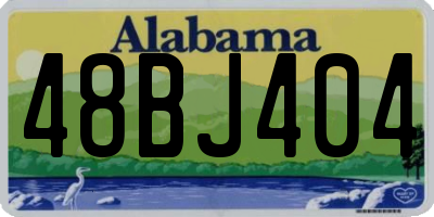 AL license plate 48BJ404