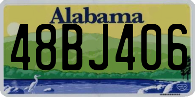 AL license plate 48BJ406
