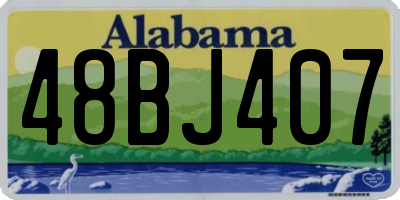 AL license plate 48BJ407