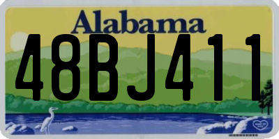 AL license plate 48BJ411