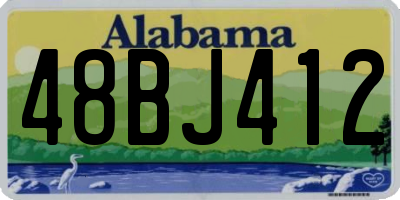 AL license plate 48BJ412