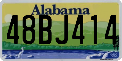 AL license plate 48BJ414