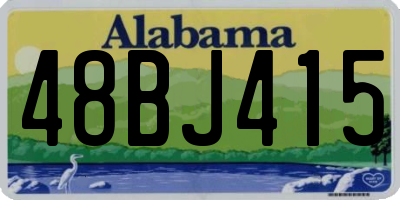 AL license plate 48BJ415