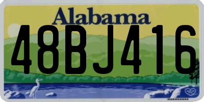 AL license plate 48BJ416