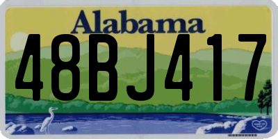 AL license plate 48BJ417