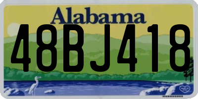 AL license plate 48BJ418