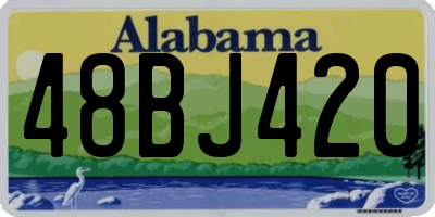 AL license plate 48BJ420