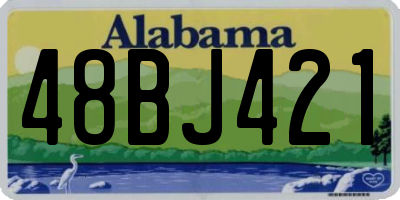 AL license plate 48BJ421