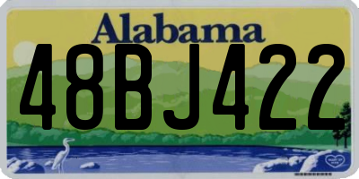 AL license plate 48BJ422