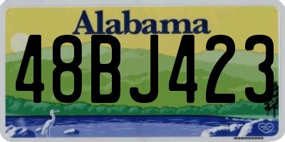 AL license plate 48BJ423