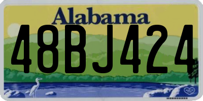 AL license plate 48BJ424