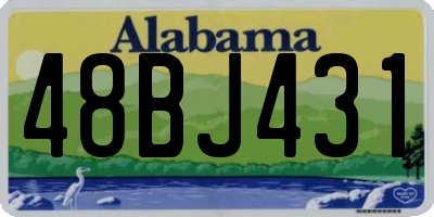 AL license plate 48BJ431