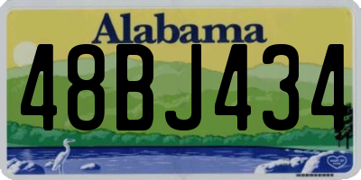 AL license plate 48BJ434