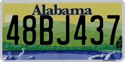AL license plate 48BJ437