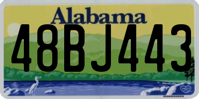 AL license plate 48BJ443
