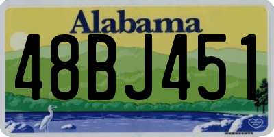 AL license plate 48BJ451