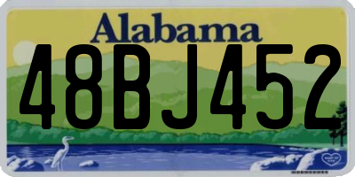 AL license plate 48BJ452