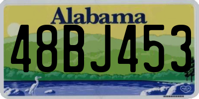 AL license plate 48BJ453