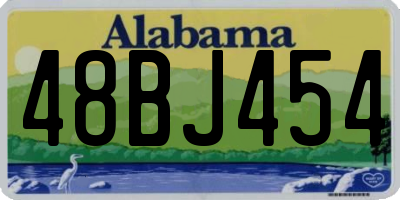 AL license plate 48BJ454