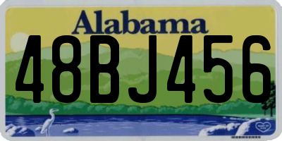AL license plate 48BJ456