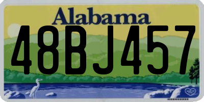 AL license plate 48BJ457