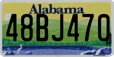 AL license plate 48BJ470
