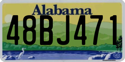 AL license plate 48BJ471