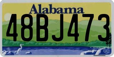 AL license plate 48BJ473