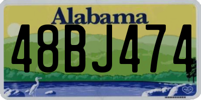 AL license plate 48BJ474