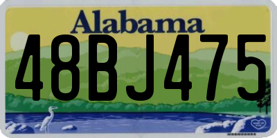AL license plate 48BJ475