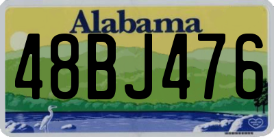AL license plate 48BJ476