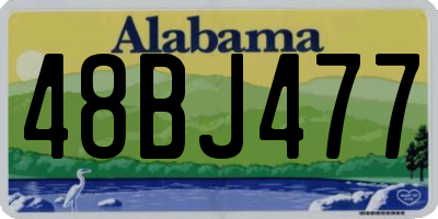 AL license plate 48BJ477