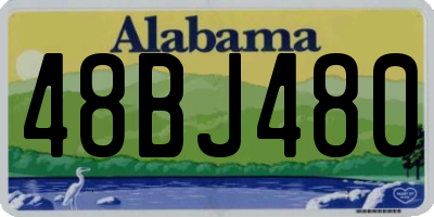 AL license plate 48BJ480