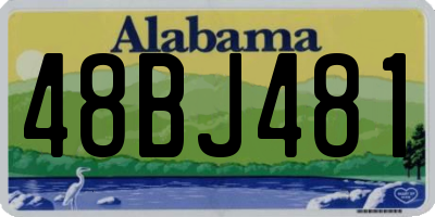 AL license plate 48BJ481