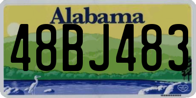 AL license plate 48BJ483