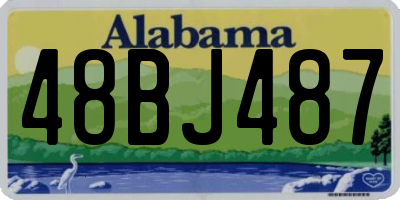 AL license plate 48BJ487