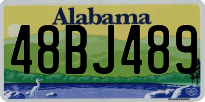 AL license plate 48BJ489